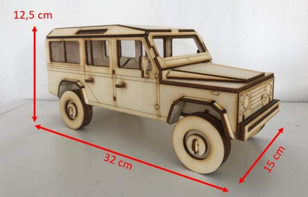 Land_Rover_Holzmodell 3D_Abmessungen